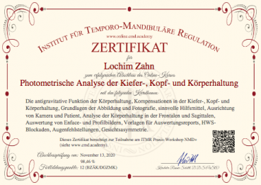 Online-Kurs "Photometrische Analyse der Kiefer-, Kopf- und Körperhaltung" Online-Kurs "Photometrische Analyse der Kiefer-, Kopf- und Körperhaltung"